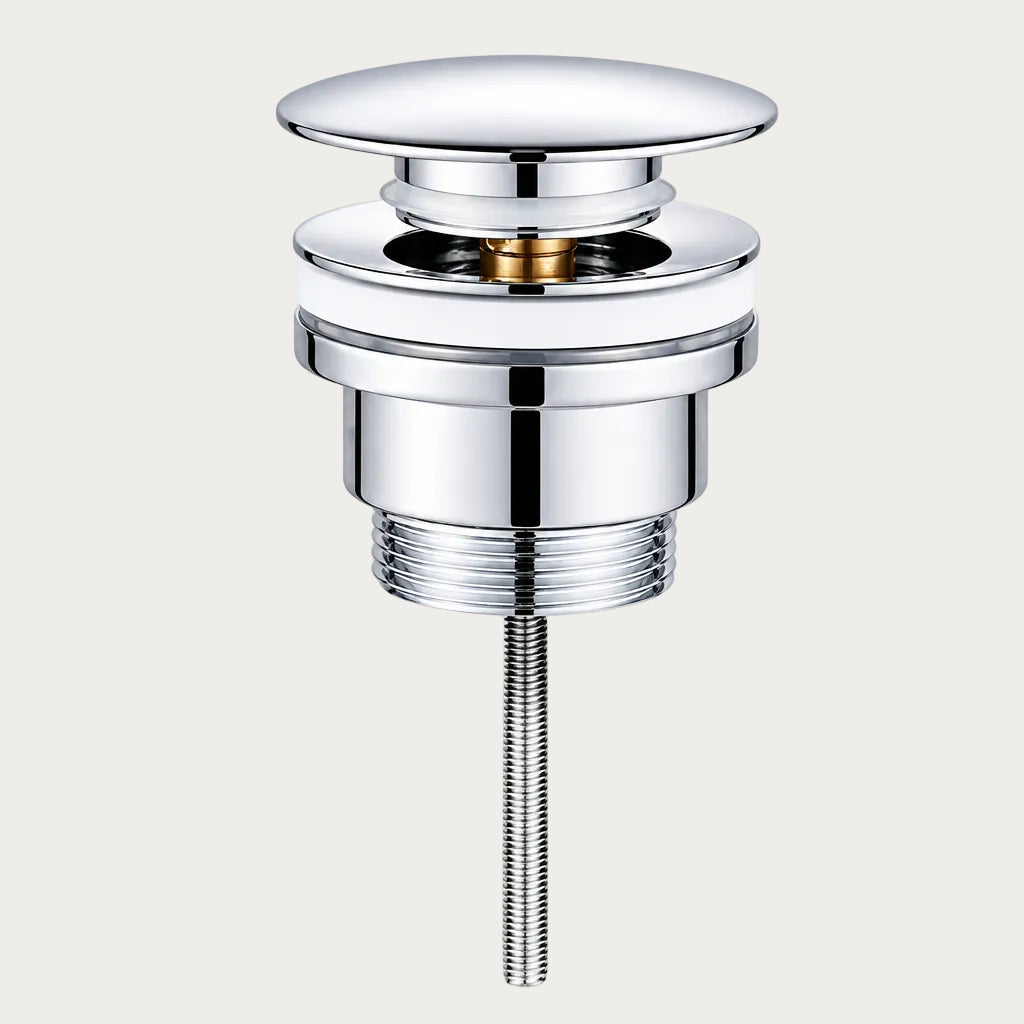 Piletta in acciaio inox Click-Clack con vite