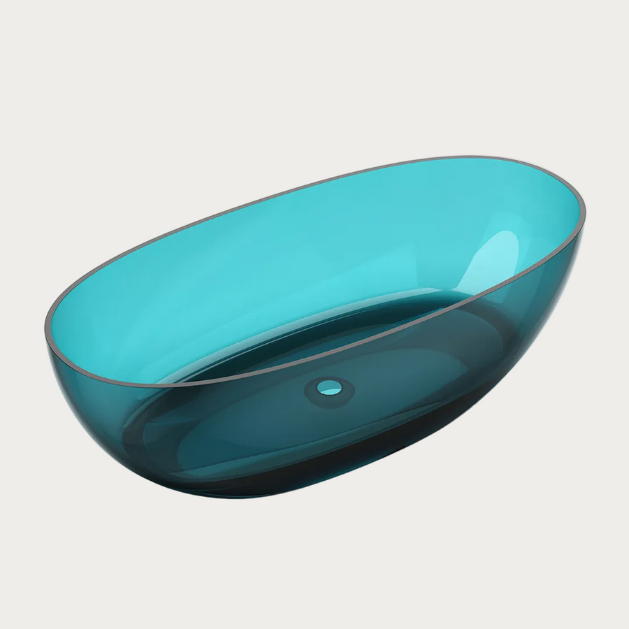 Vasca trasparente Celia Aqua Blue