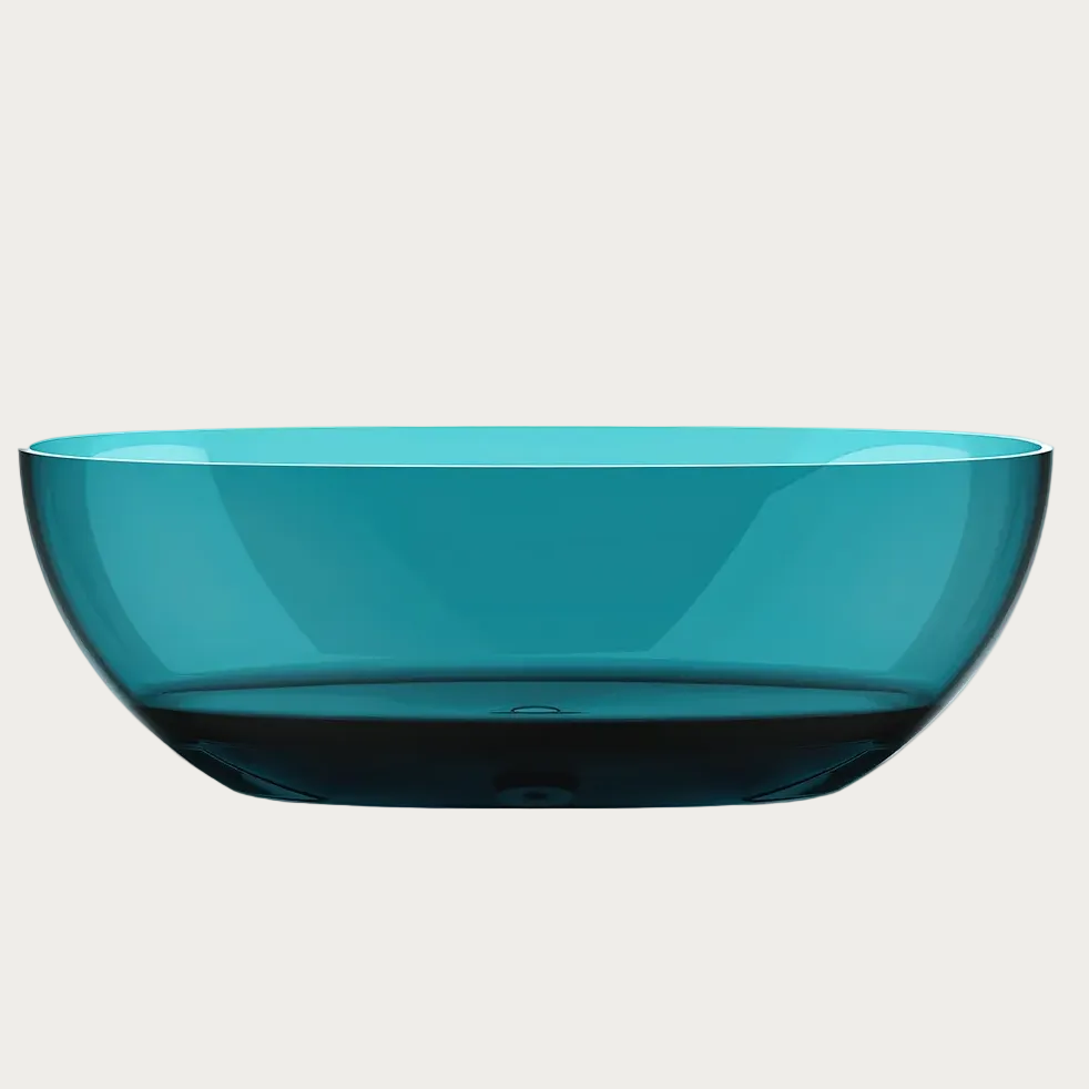 Vasca trasparente Celia Aqua Blue