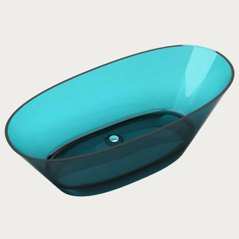 Vasca trasparente Margot Aqua Blue