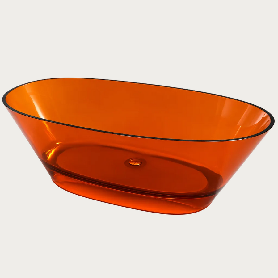 Vasca trasparente Margot Amber Orange