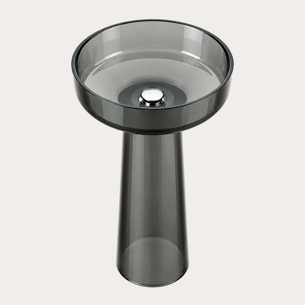 Lavabo trasparente Gral Smoky Gray