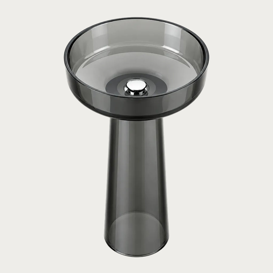 Lavabo trasparente Gral Smoky Gray