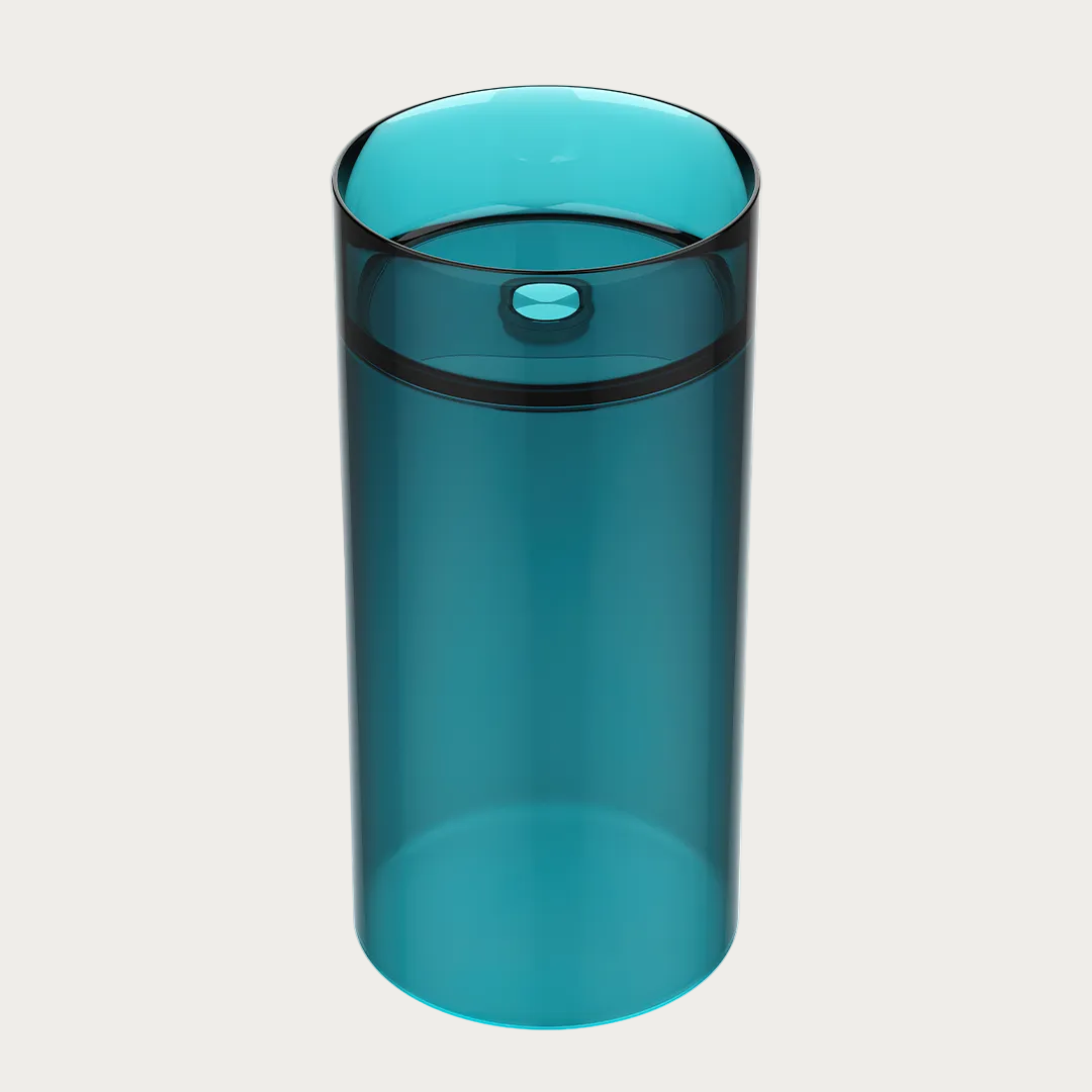 Lavabo alto trasparente Circa Aqua Blue