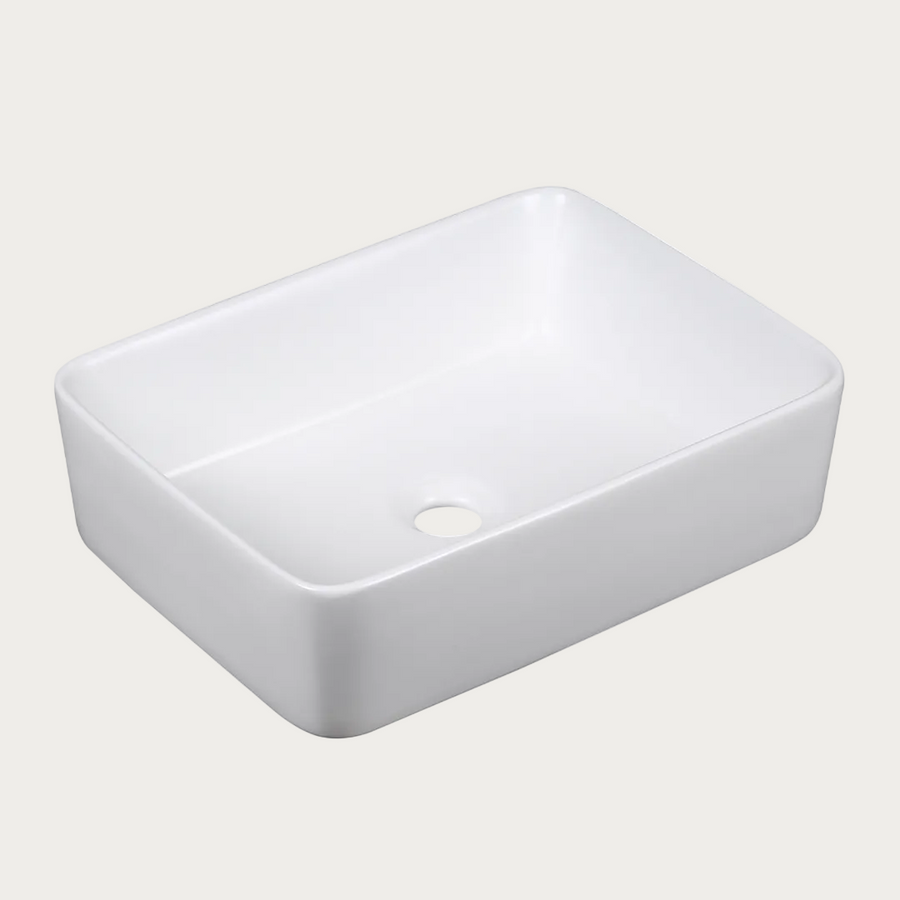 Lavabo da incasso rettangolare