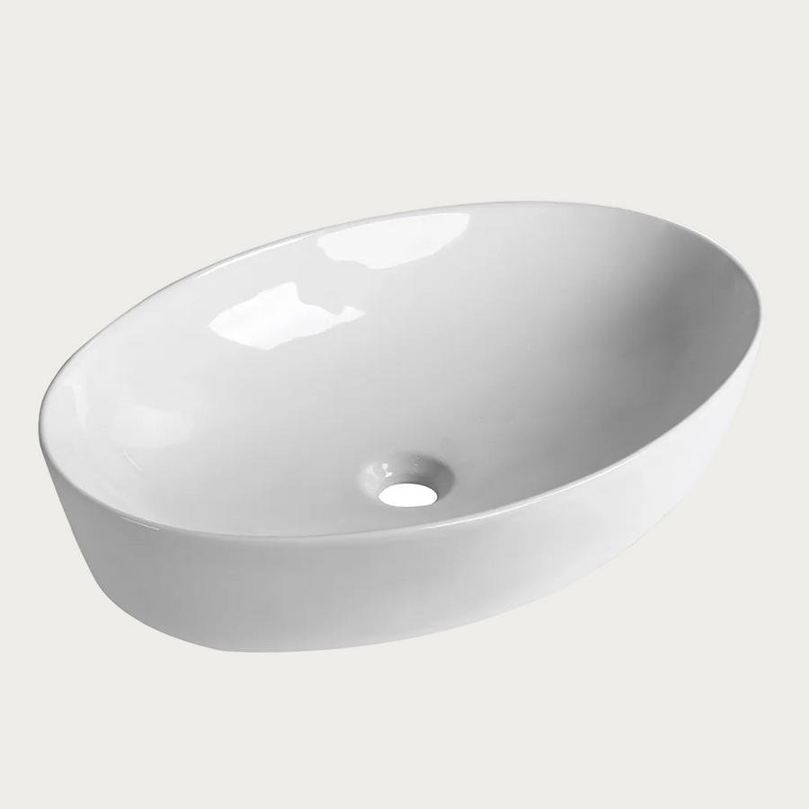Lavabo da appoggio ellittico