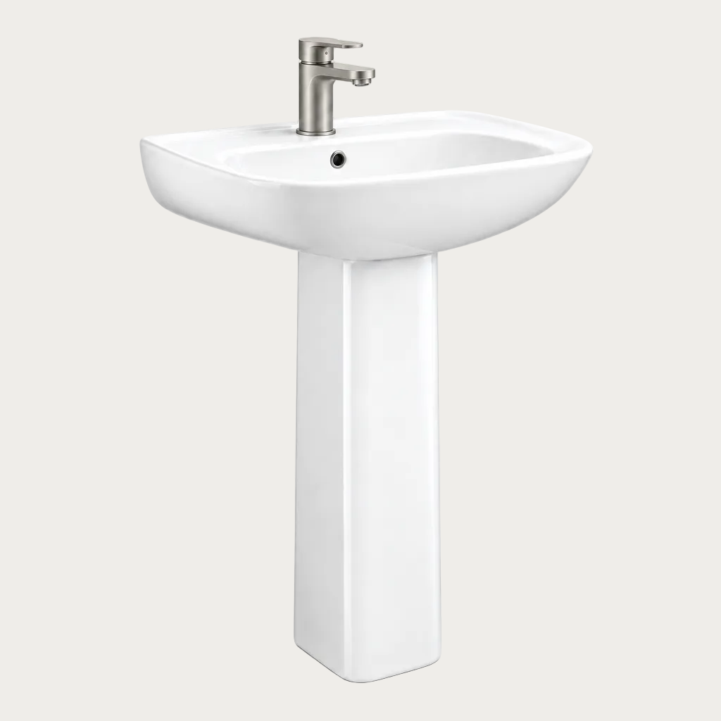 Lavabo con colonna Plutone