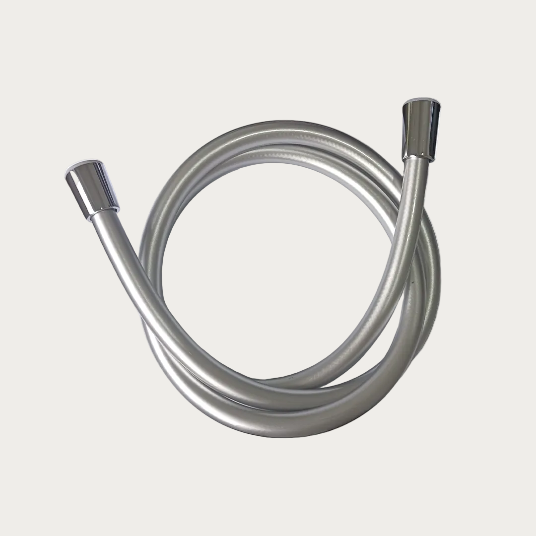Tubo doccia in PVC argento 120 cm