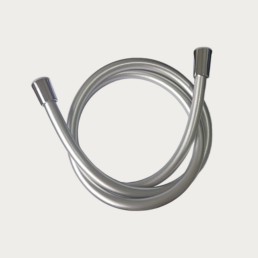 Tubo doccia in PVC argento 120 cm