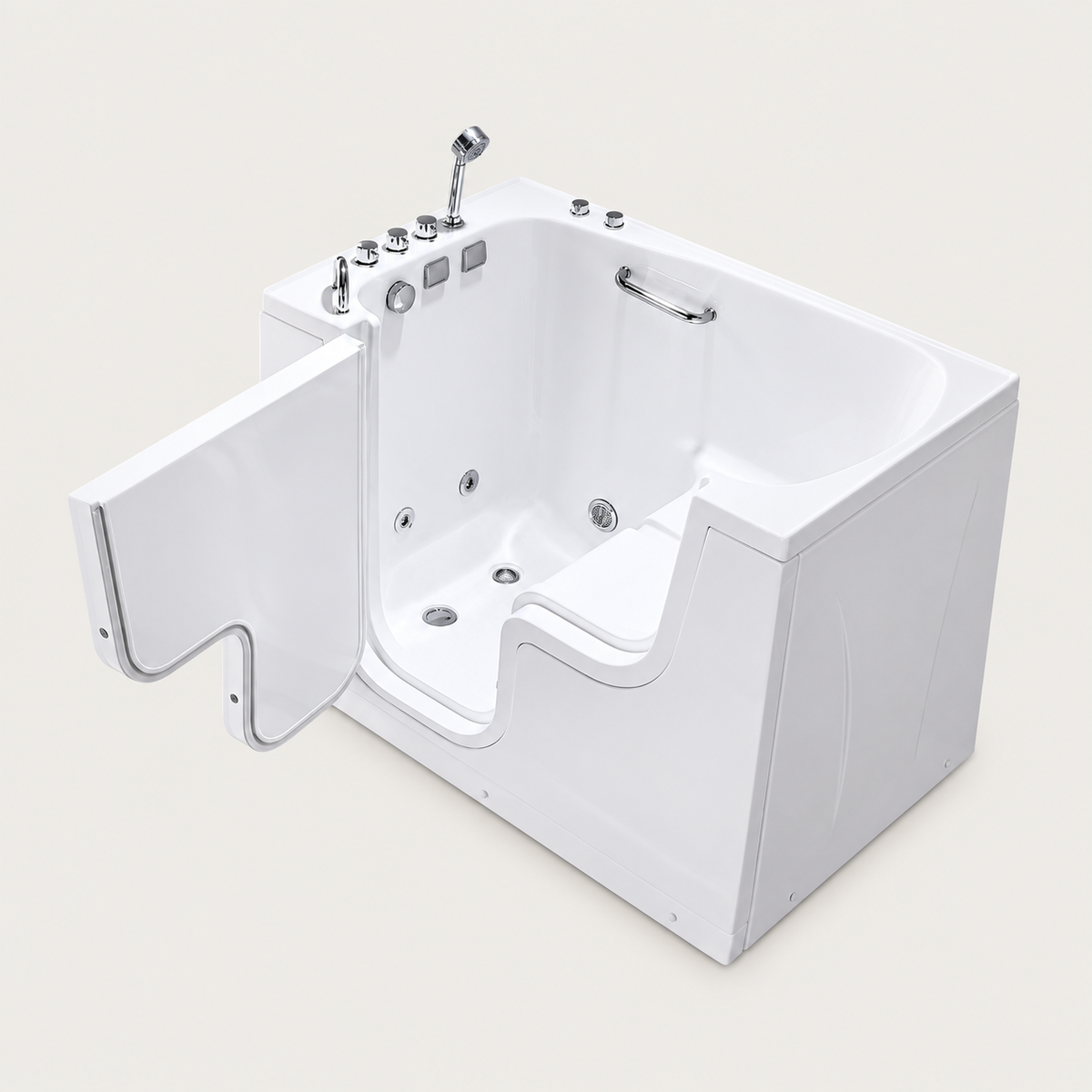 Vasca con idromassaggio e air massage accessibile Comfort Walk-In