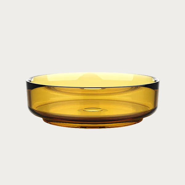 Lavabo trasparente Circa Honey Yellow