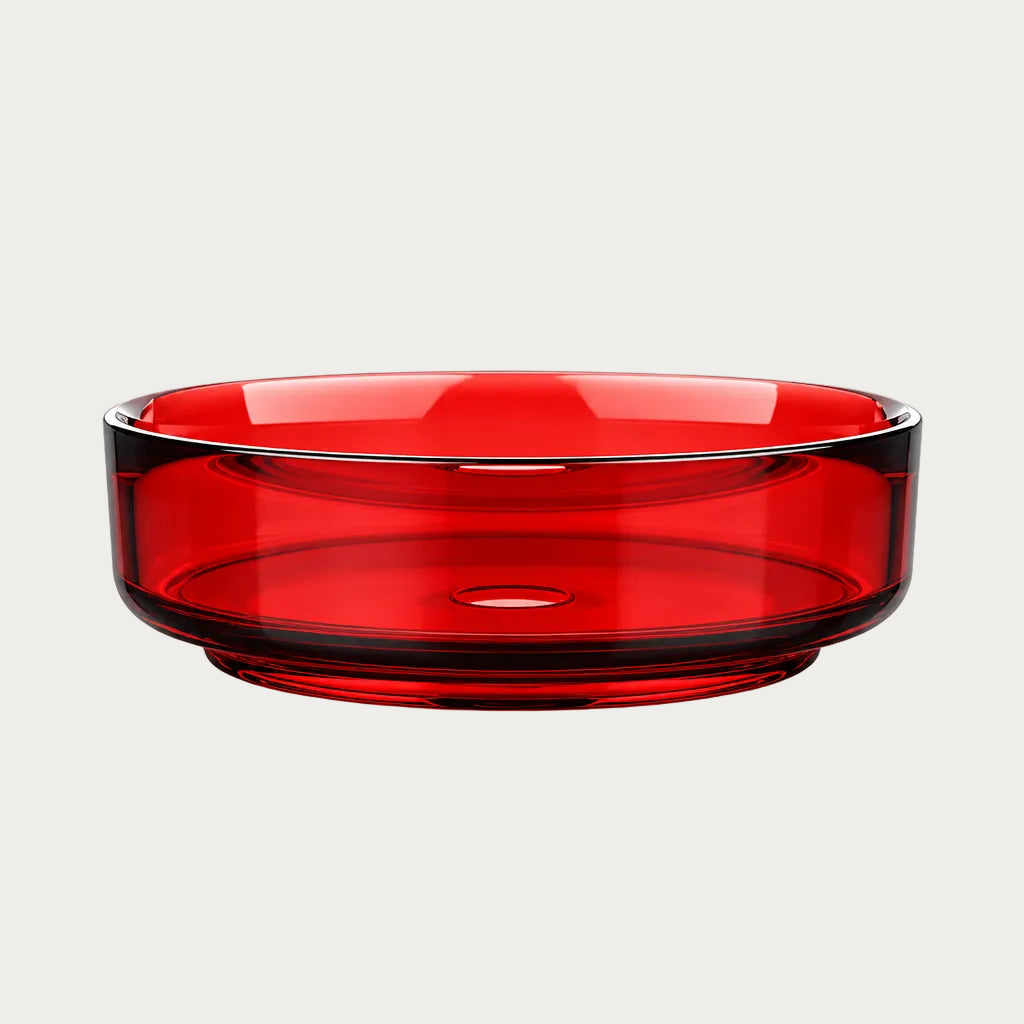 Lavabo trasparente Circa Ruby Red